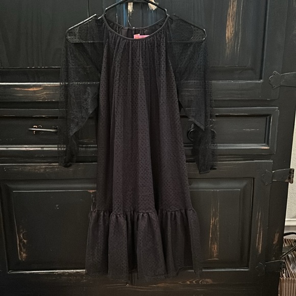 LDT | Black Polka Dot Dress Size: 6 - Picture 4 of 5